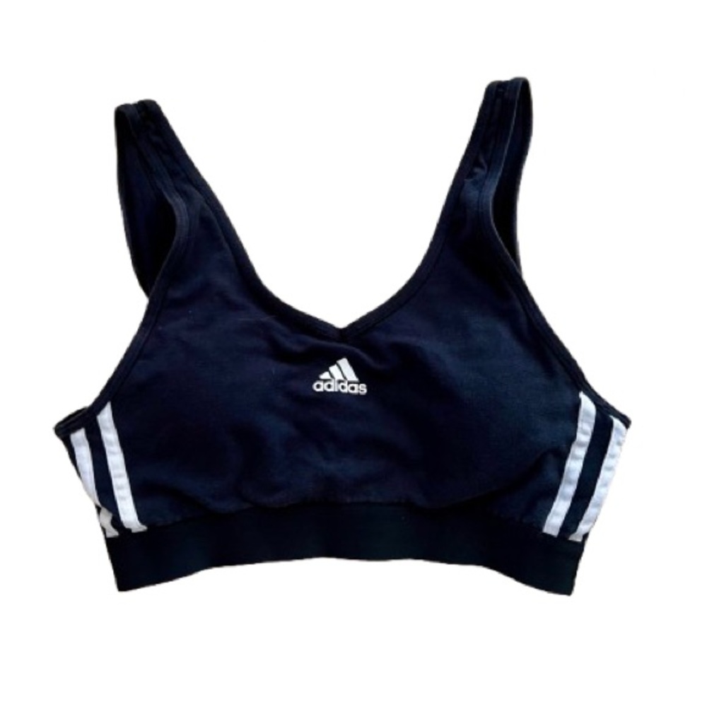Adidas black sports bra